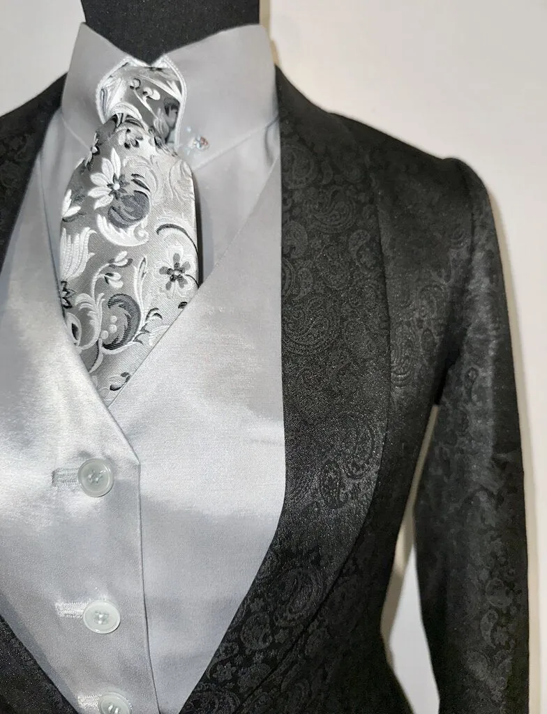 New MTC Black Paisley Daycoat