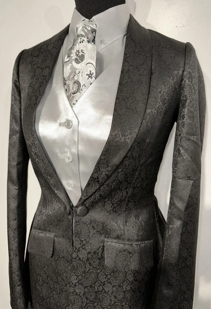 New MTC Black Paisley Daycoat