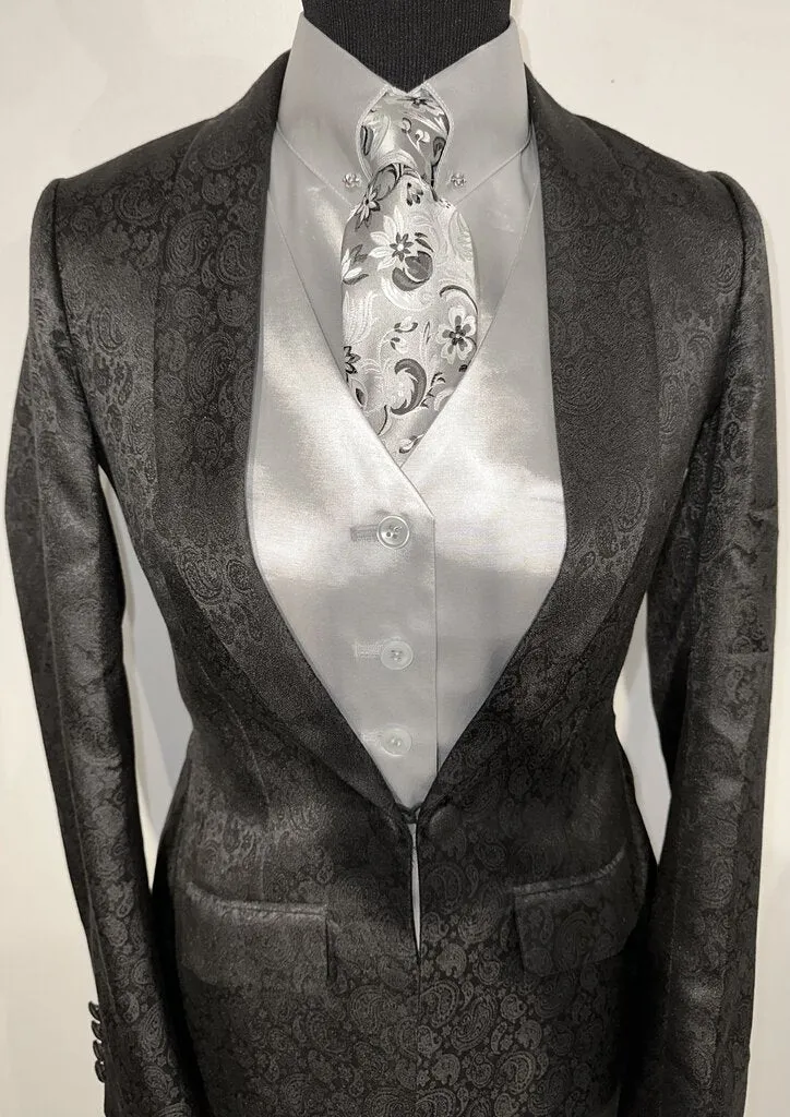 New MTC Black Paisley Daycoat