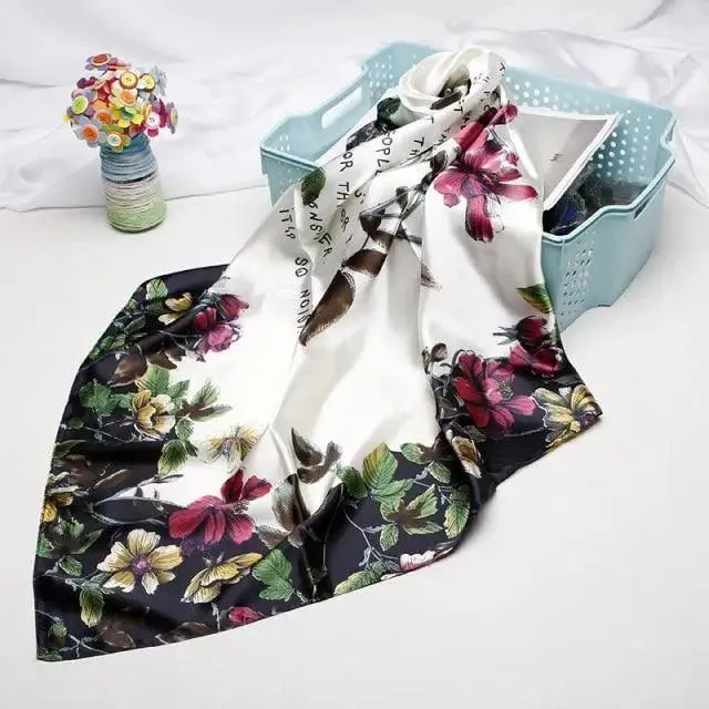 New Silk Scarf  Long Large Shawls Wraps Winter Neck Scarves For Women  Women Soft Scarves Shawl Long Scarf Wrap Scarves