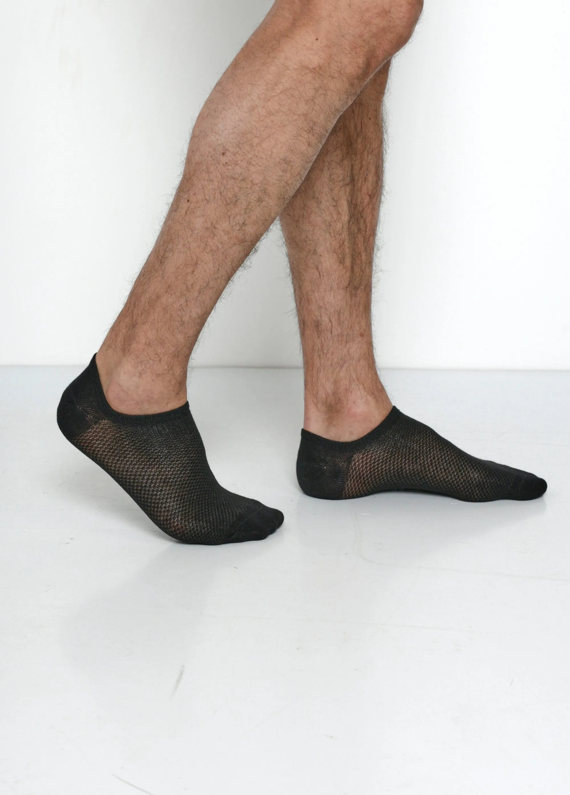 Pack of 3 invisible airy mesh socks