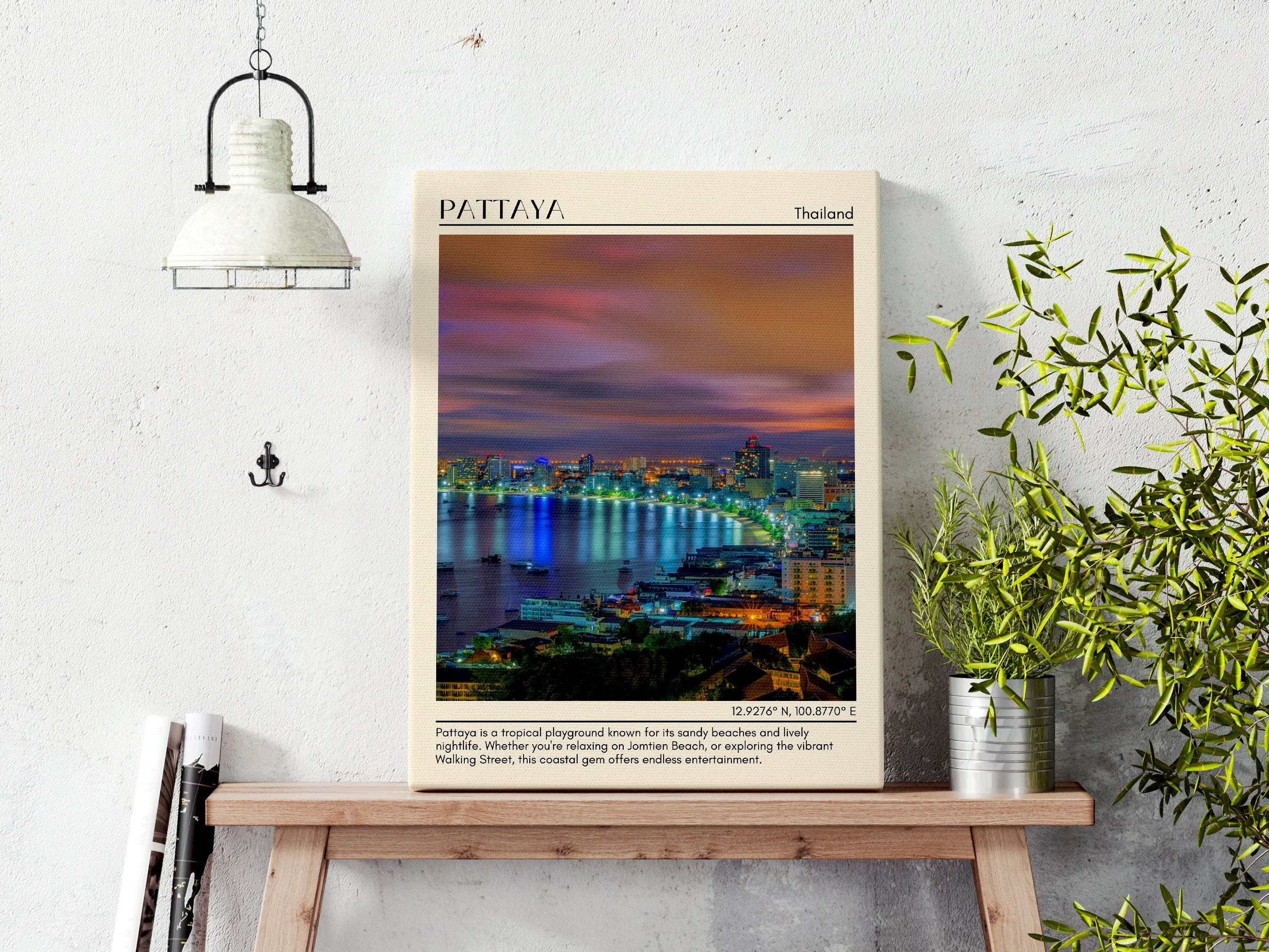 Pattaya Minimal Wall Art, Thailand