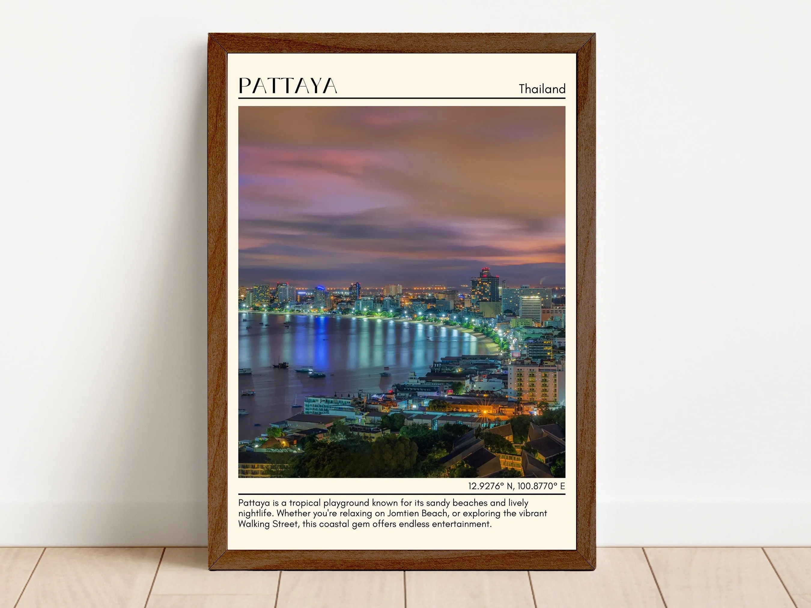 Pattaya Minimal Wall Art, Thailand