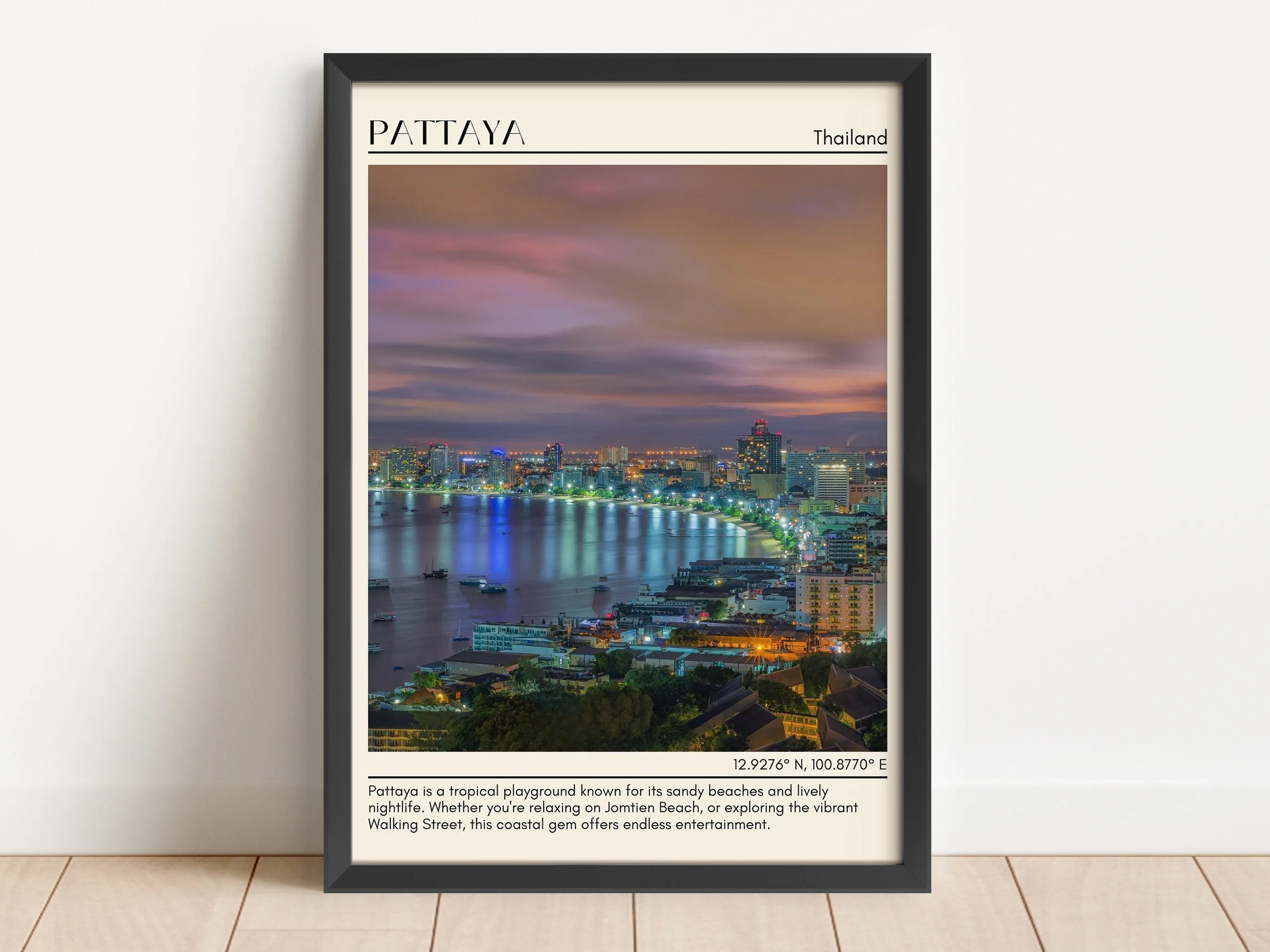 Pattaya Minimal Wall Art, Thailand