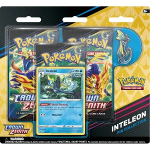 Pokemon Sword & Shield Crown Zenith | 3-Pack Blister | Inteleon