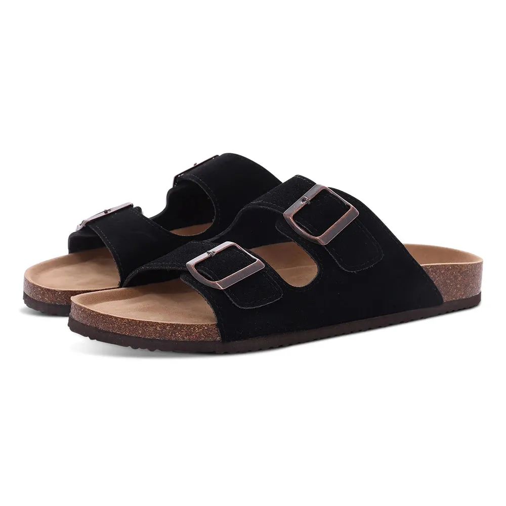 Premium Genuine Suede Unisex Clogs Cork Sandals With Arch Support