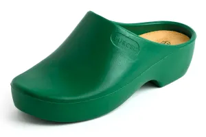 PURCEL CLASSIC CLOGS (open-back), GREEN