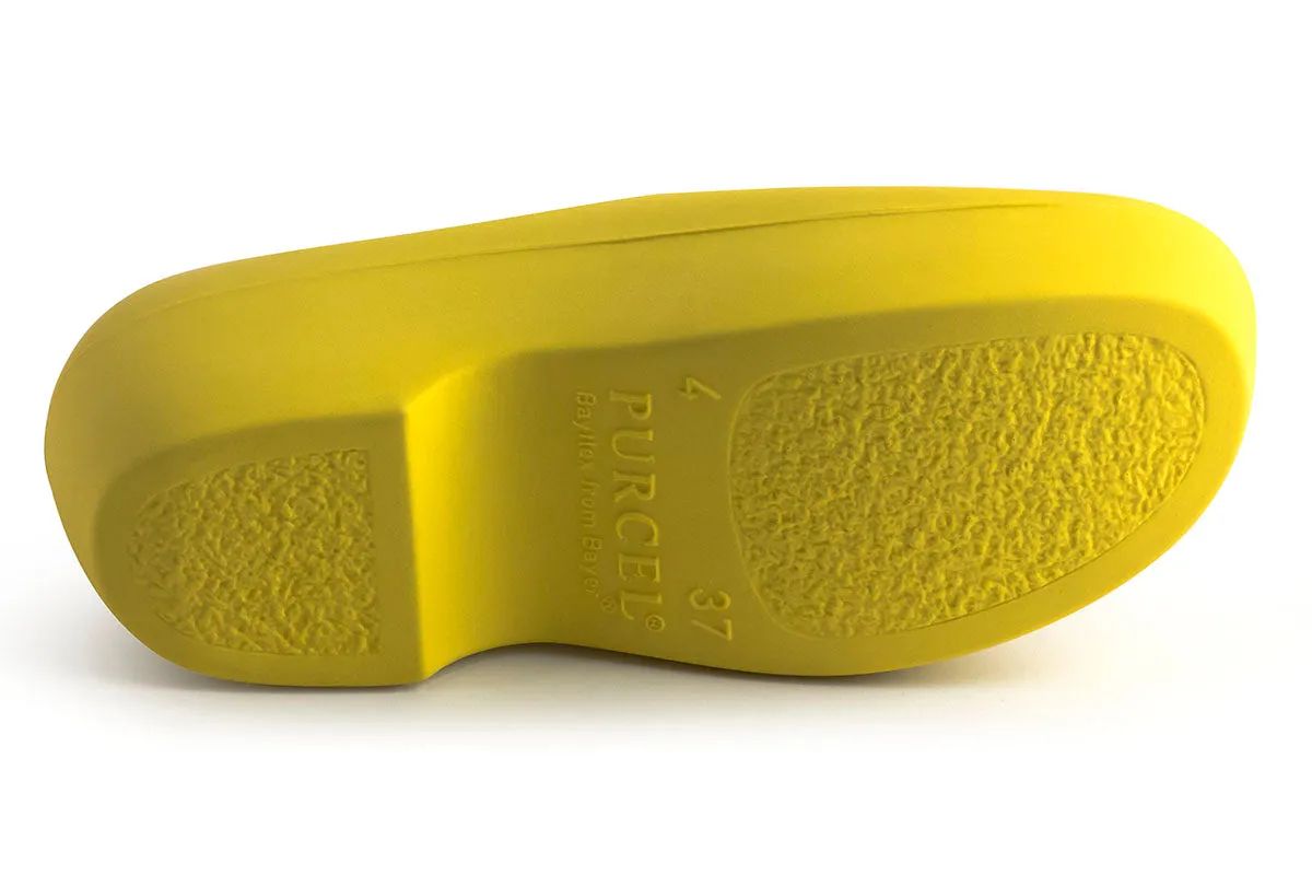 PURCEL CLASSIC CLOGS (open-back), YELLOW