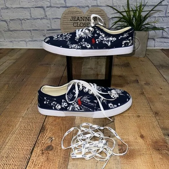 Ralph Lauren Mens Faxon low Oval Mesh Trainers