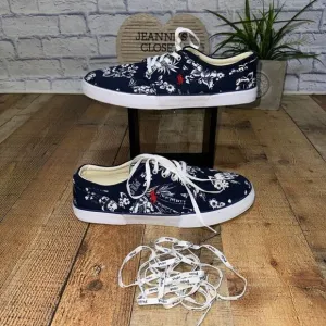Ralph Lauren Mens Faxon low Oval Mesh Trainers