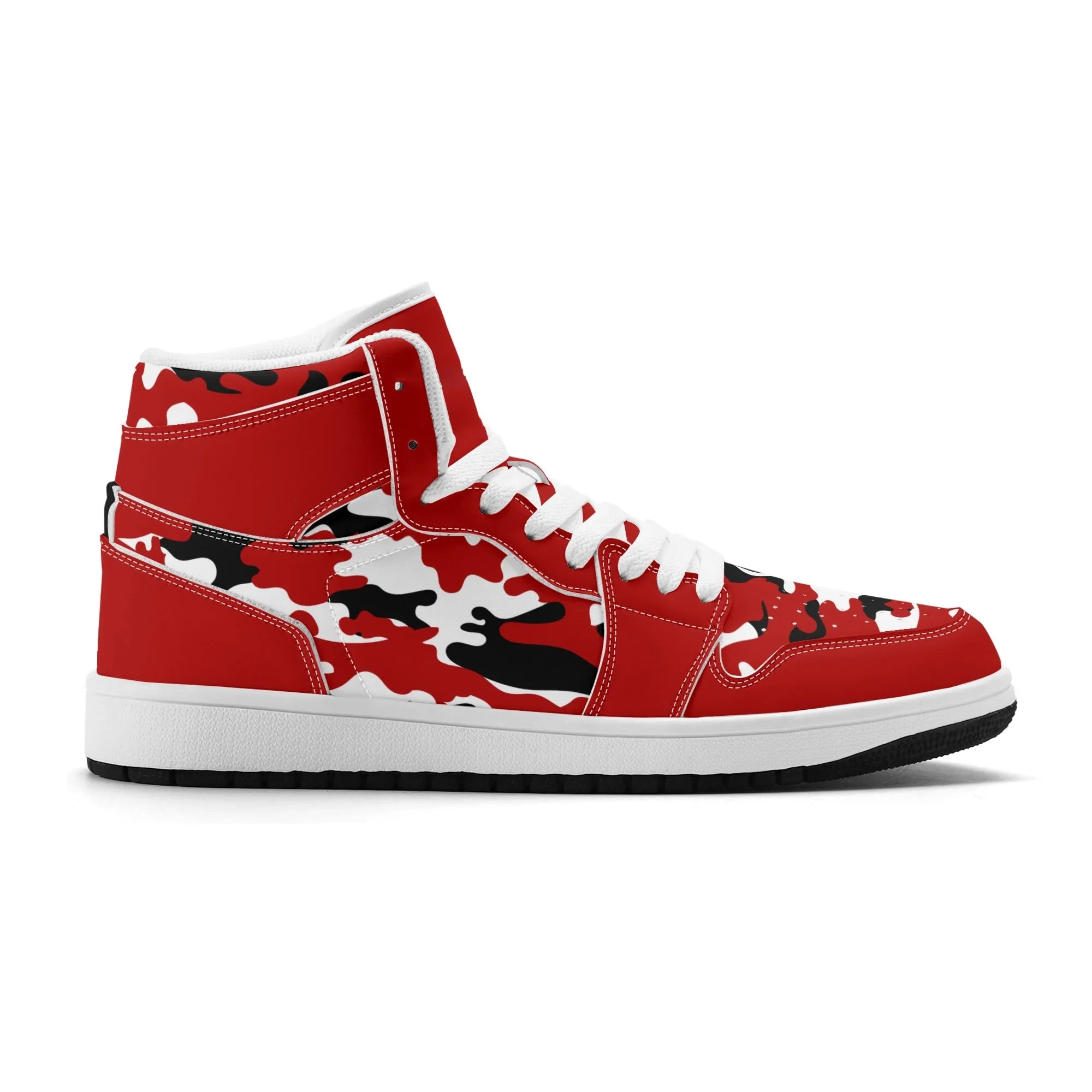 Red White Camo High Tops