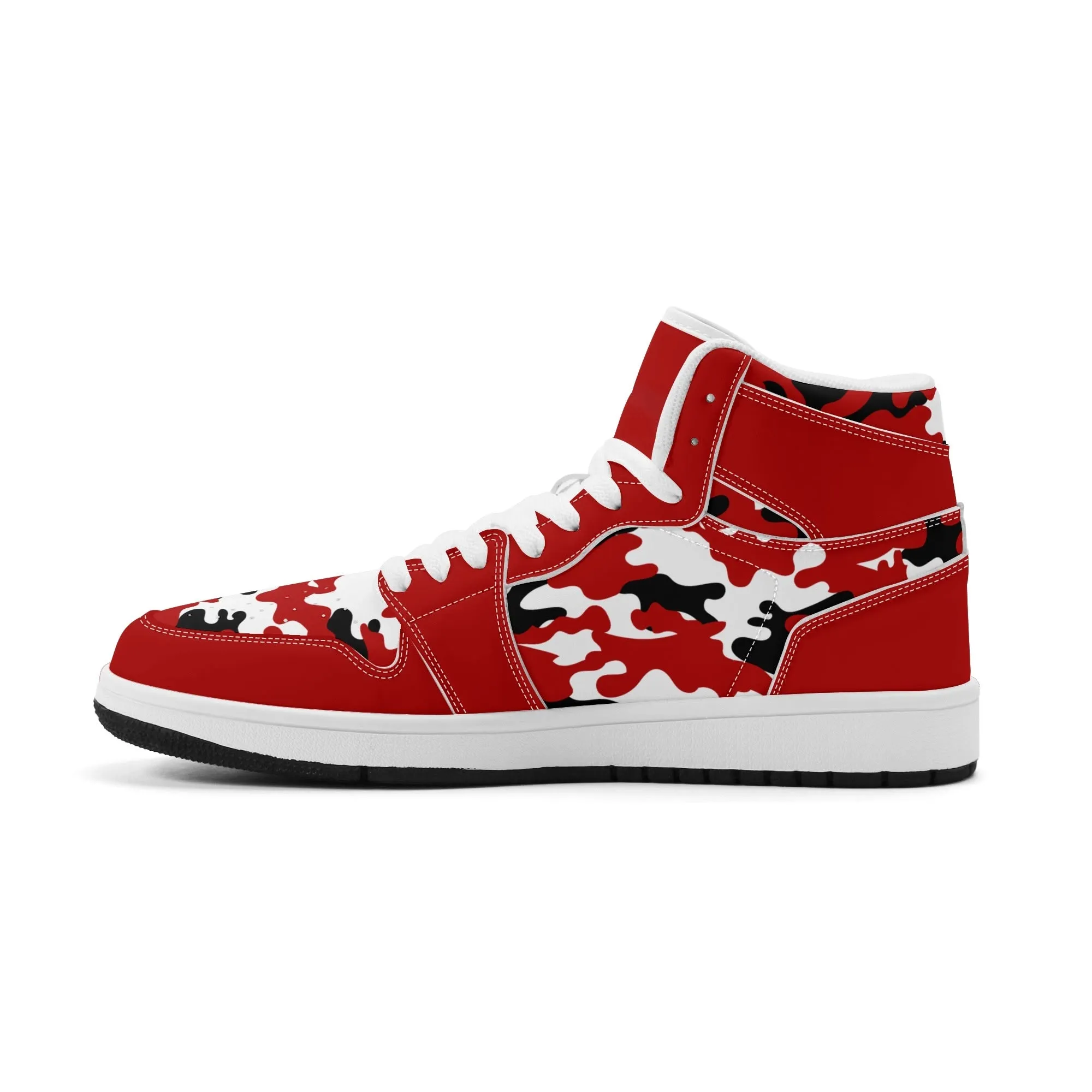 Red White Camo High Tops