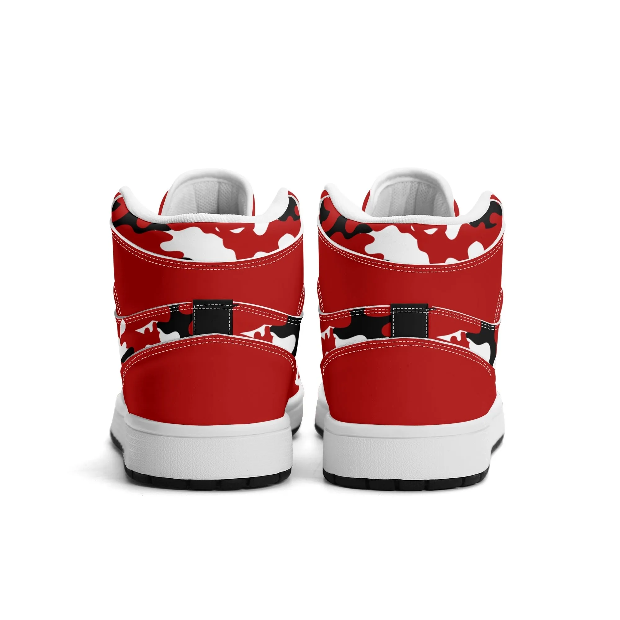 Red White Camo High Tops