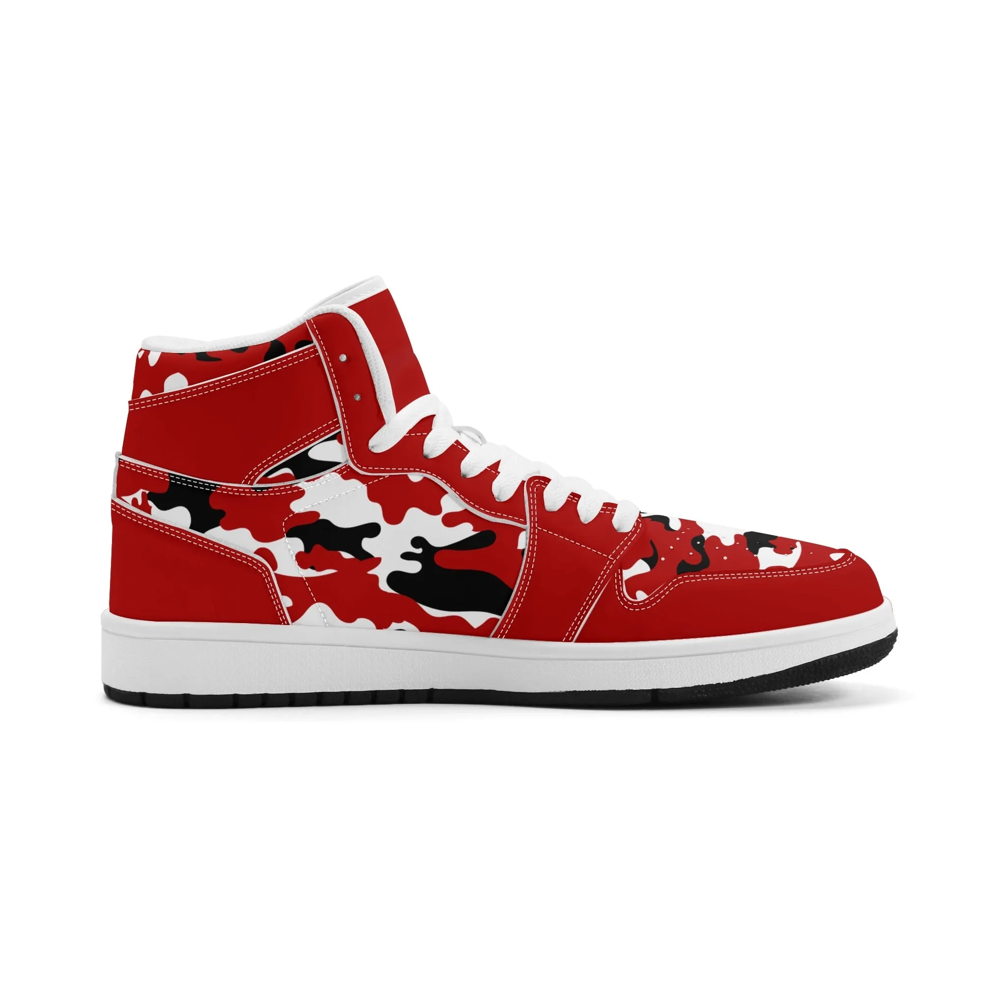 Red White Camo High Tops