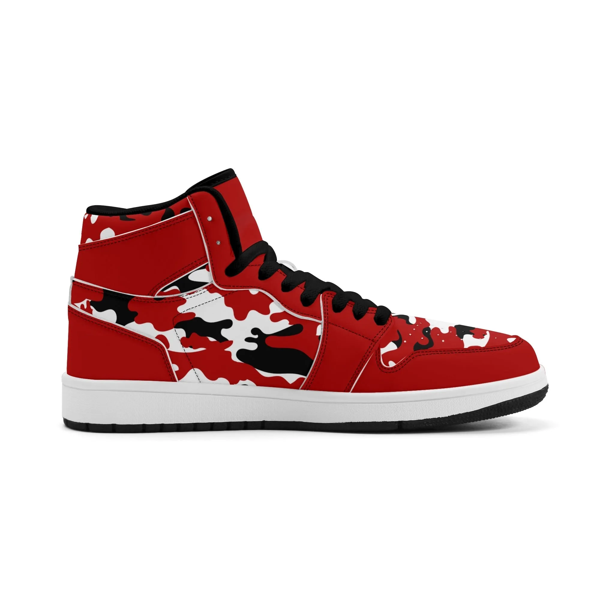 Red White Camo High Tops