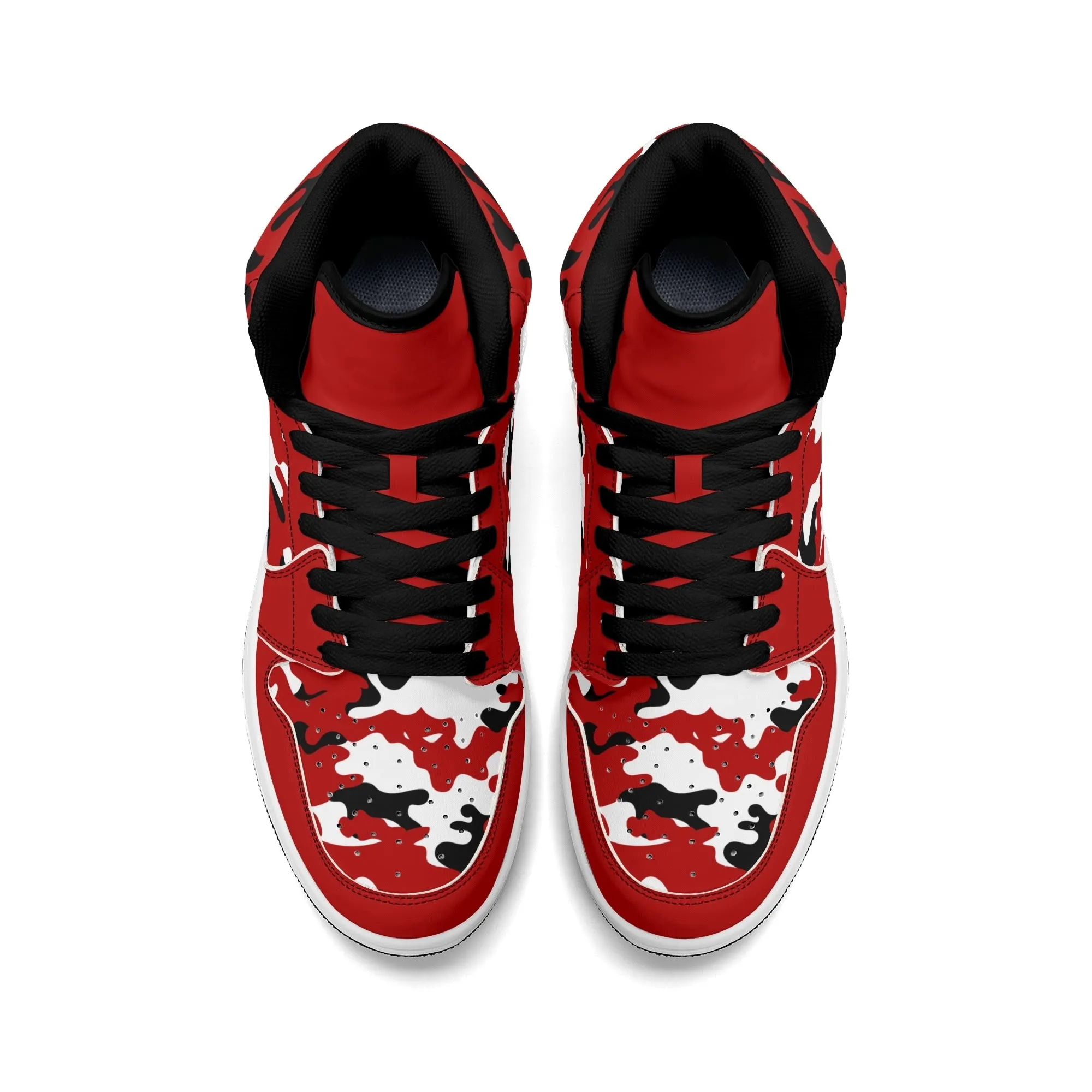 Red White Camo High Tops