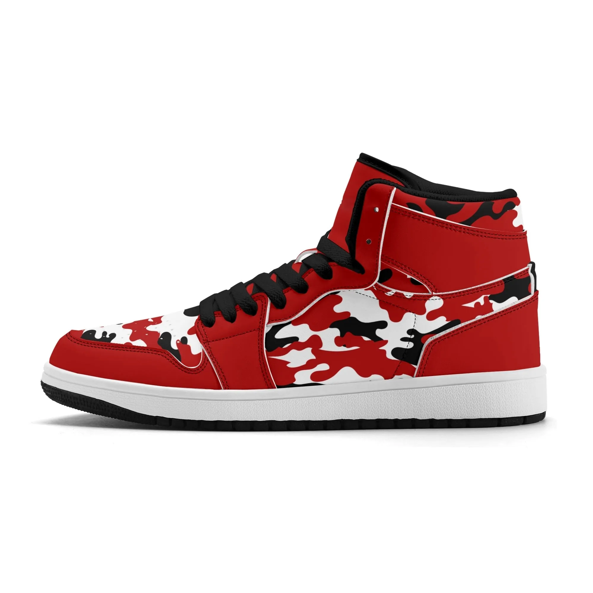 Red White Camo High Tops