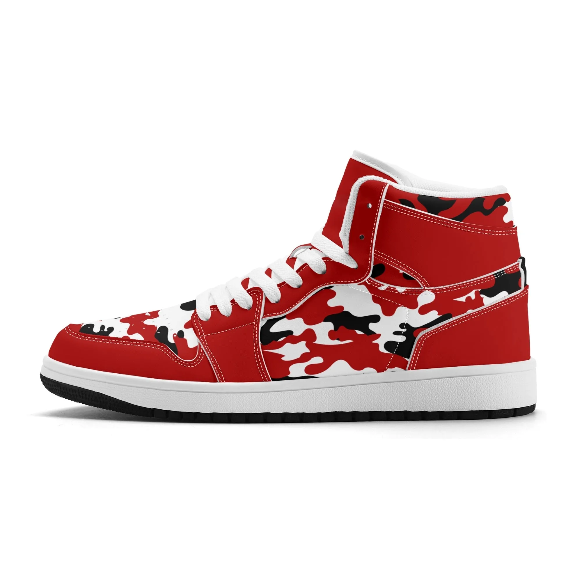 Red White Camo High Tops