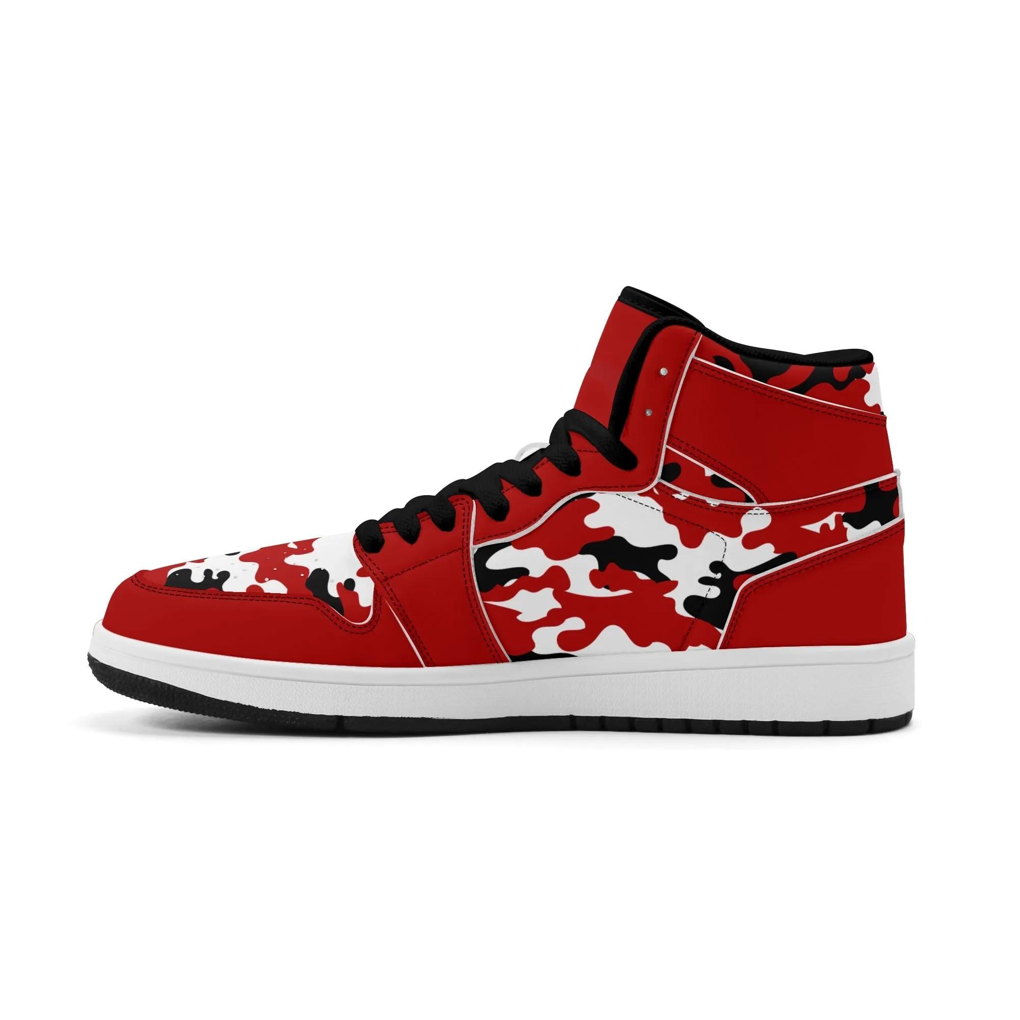 Red White Camo High Tops