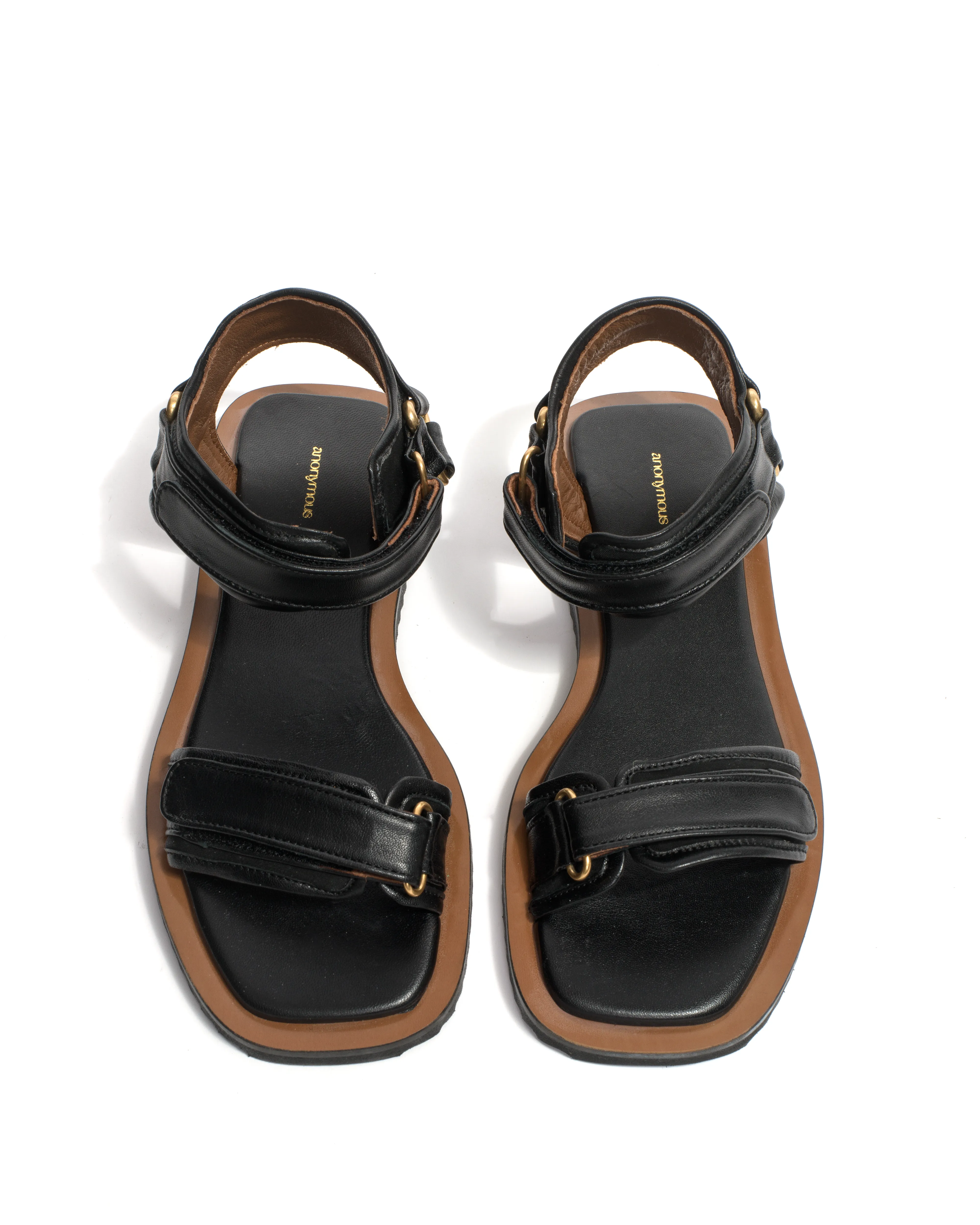 Shantell flats Shiny lamb Black