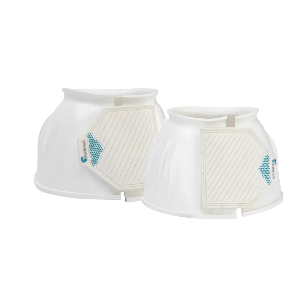 Shires ARMA White Gloss Over Reach Boots
