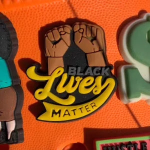SHOE CHARMS -  DOUBLE FIST BLACK LIVES MATTER