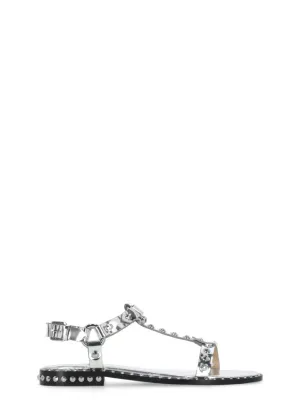 Silver Patsy Leather Sandal