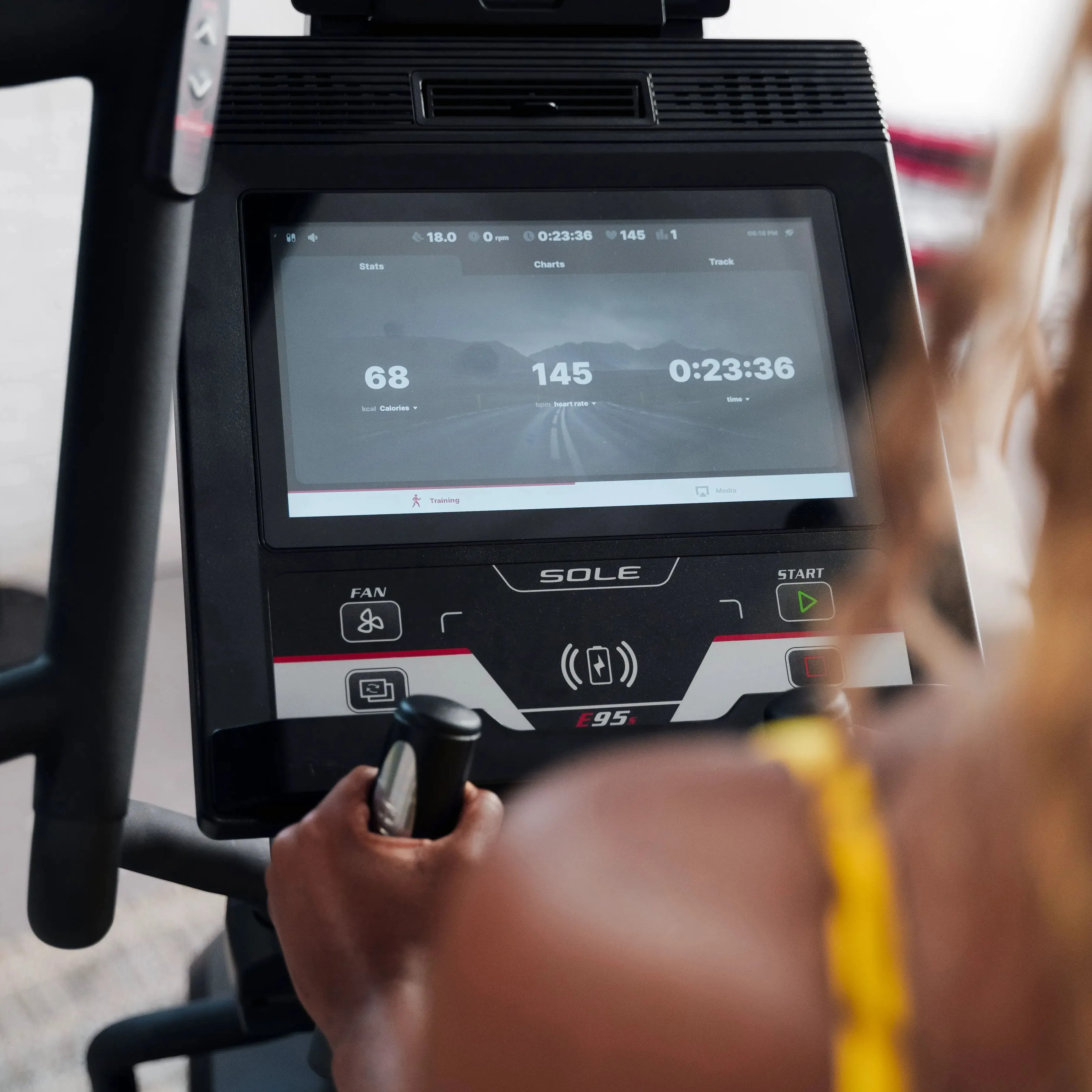 Sole Fitness E95S Elliptical Cross Trainer with 13.3" Touchscreen