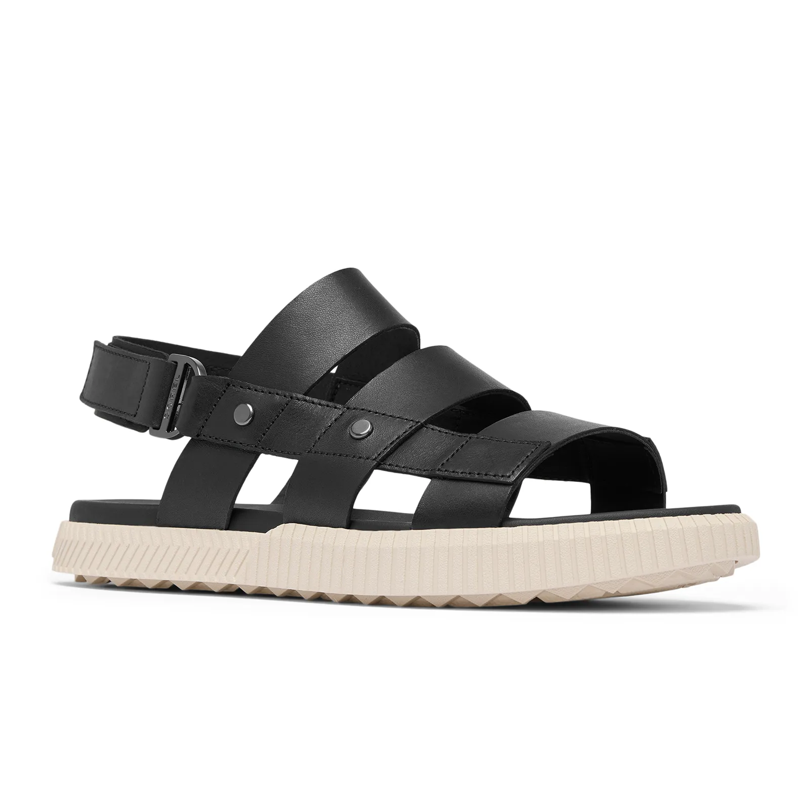 Sorel ONA Ave Slingback Flat Sandal (Women) - Black/Gum