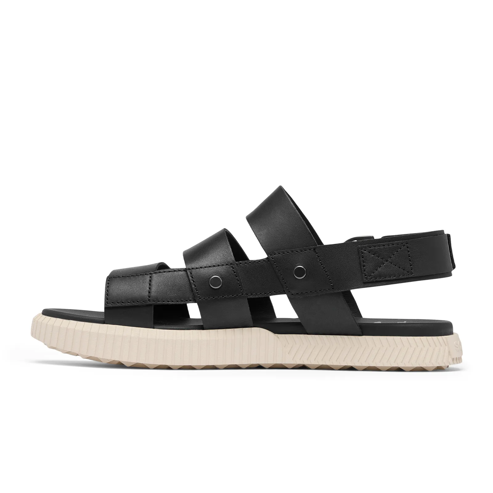 Sorel ONA Ave Slingback Flat Sandal (Women) - Black/Gum