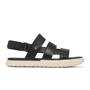 Sorel ONA Ave Slingback Flat Sandal (Women) - Black/Gum