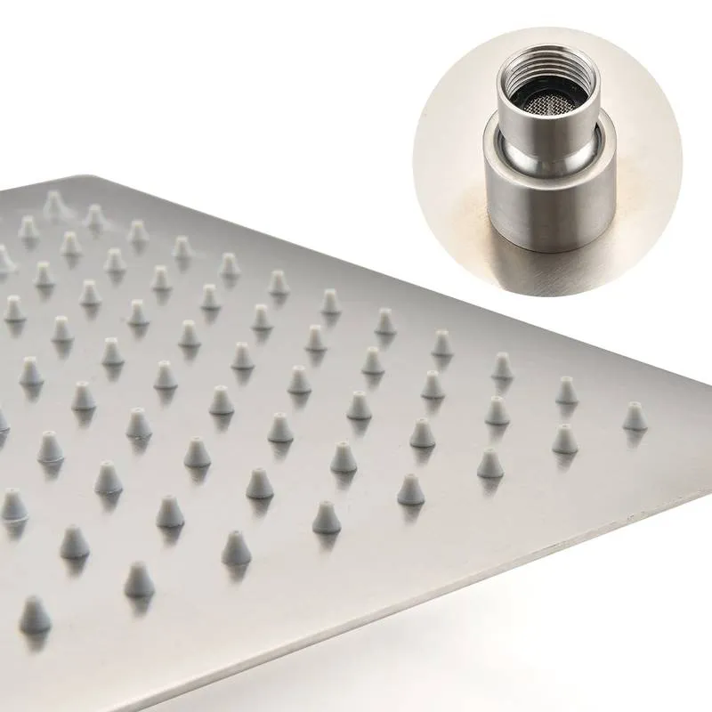 Spa-Like Ceiling Shower Combo with Handheld Wand