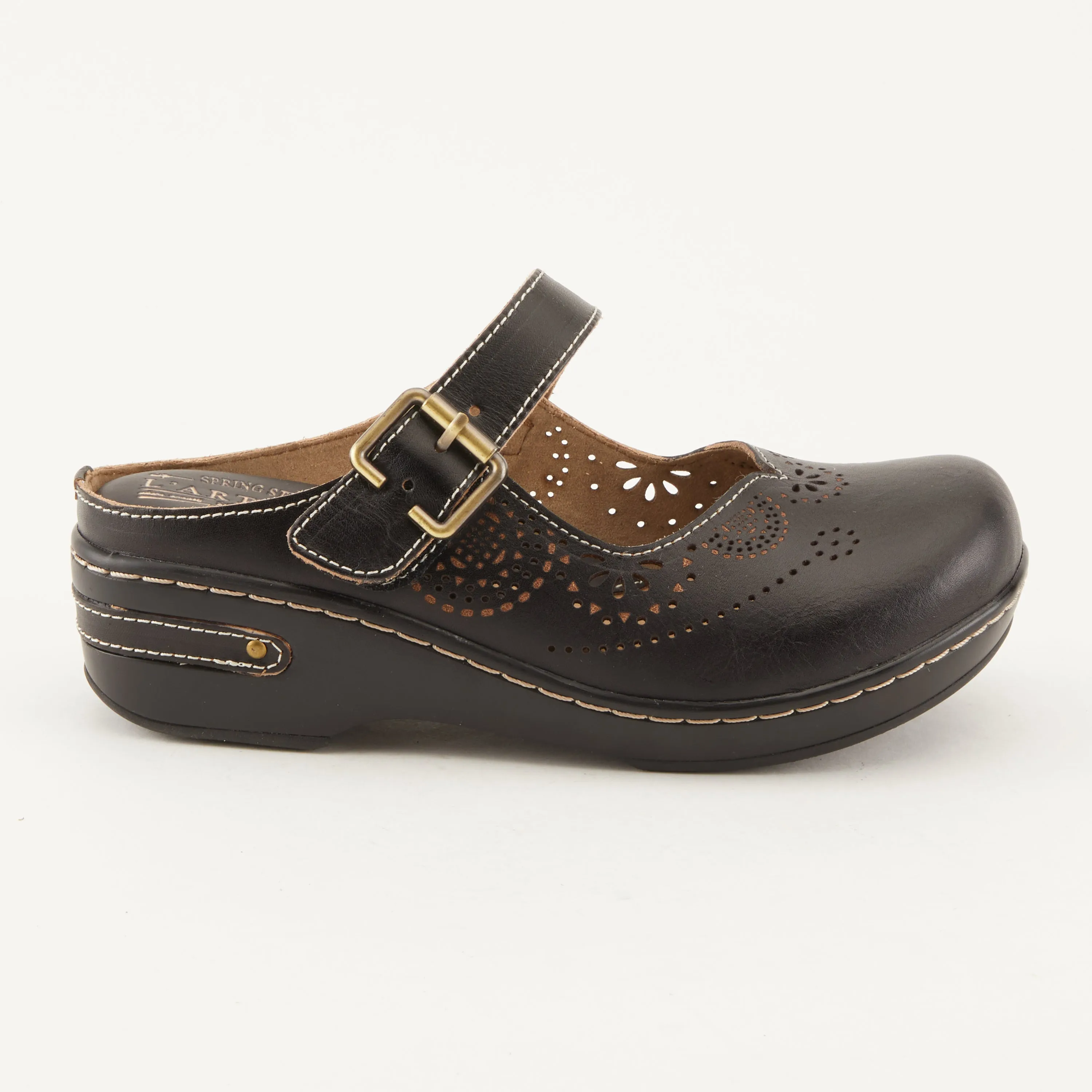 Spring Step Shoes L'Artiste Aneria Women’s Hand Painted Leather Clogs