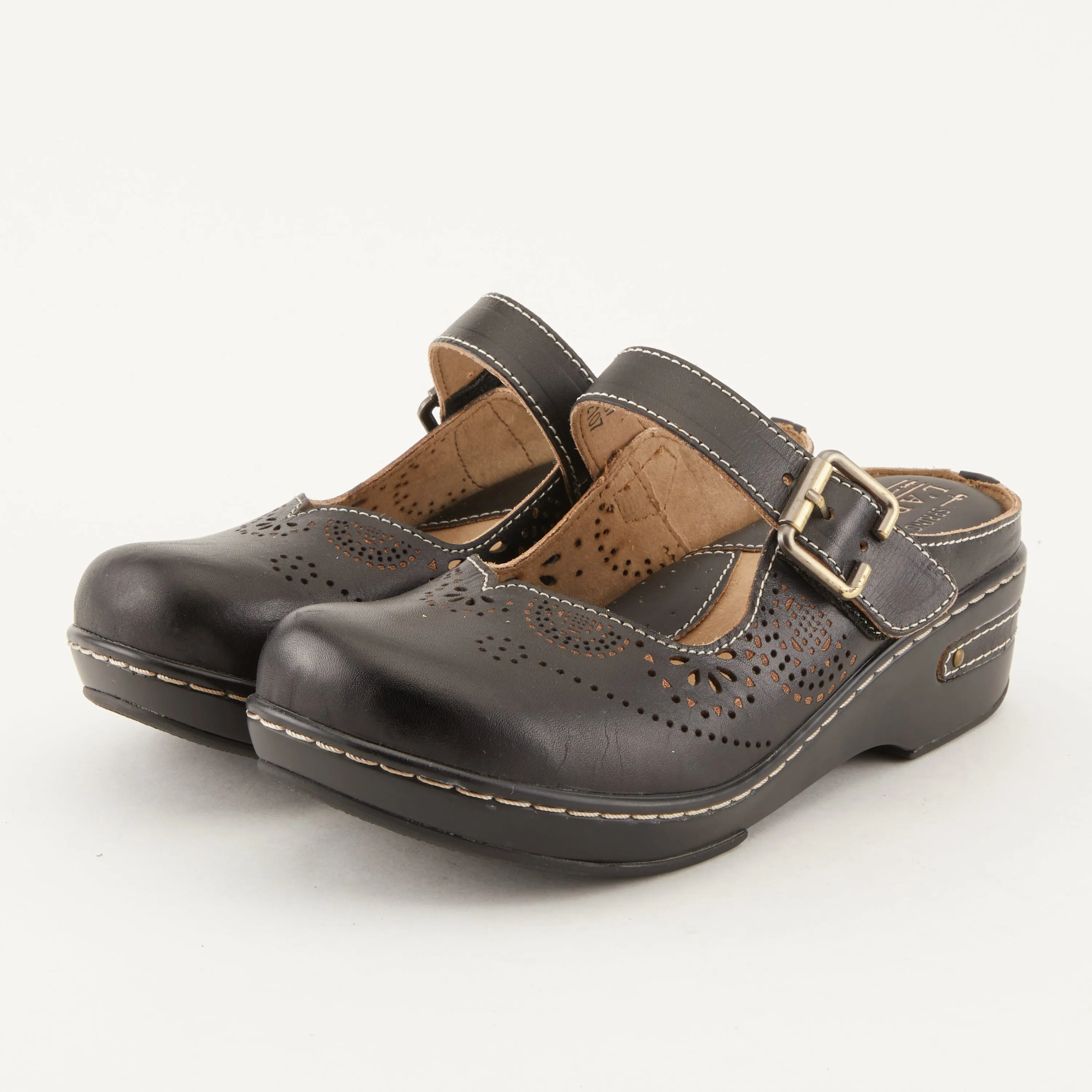 Spring Step Shoes L'Artiste Aneria Women’s Hand Painted Leather Clogs