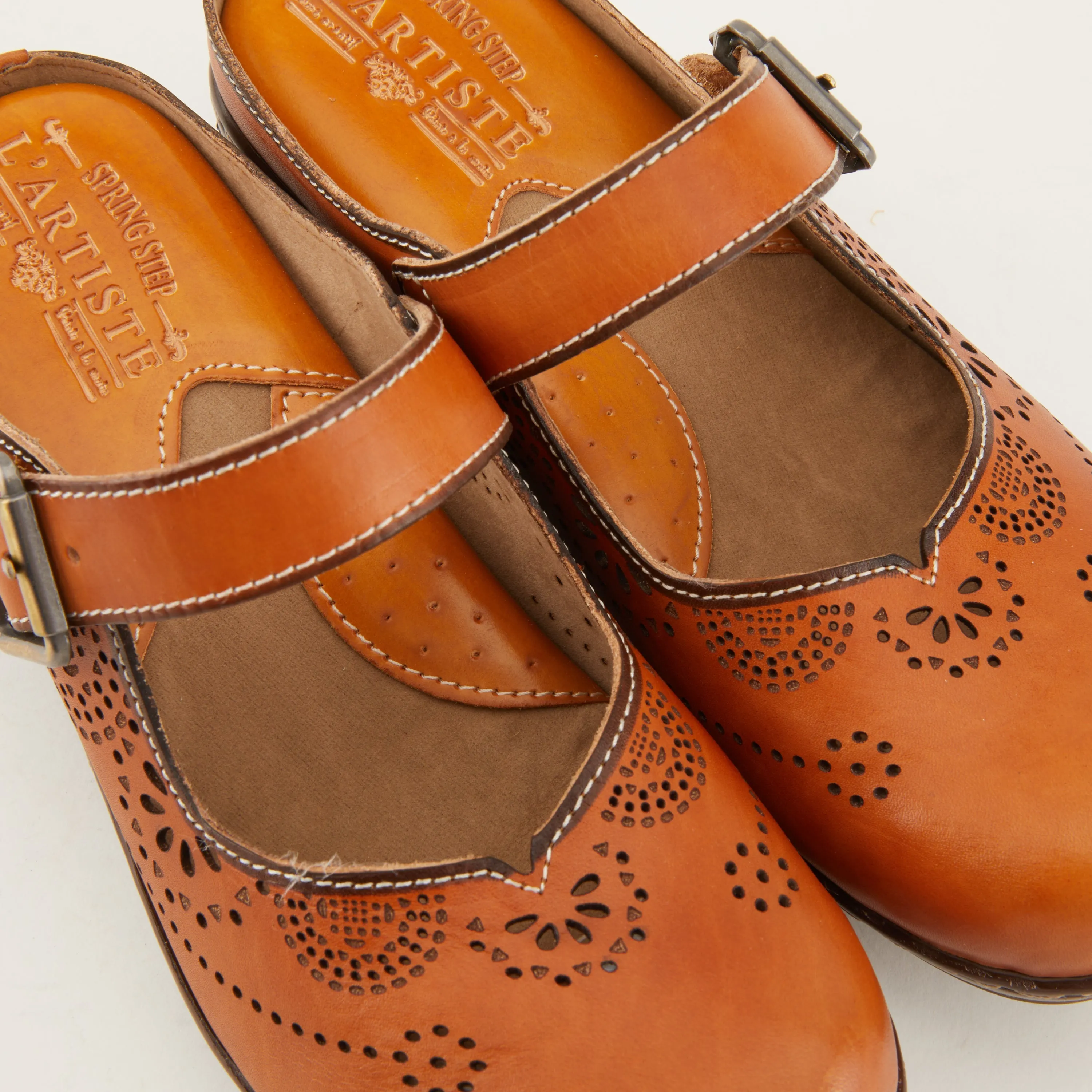 Spring Step Shoes L'Artiste Aneria Women’s Hand Painted Leather Clogs