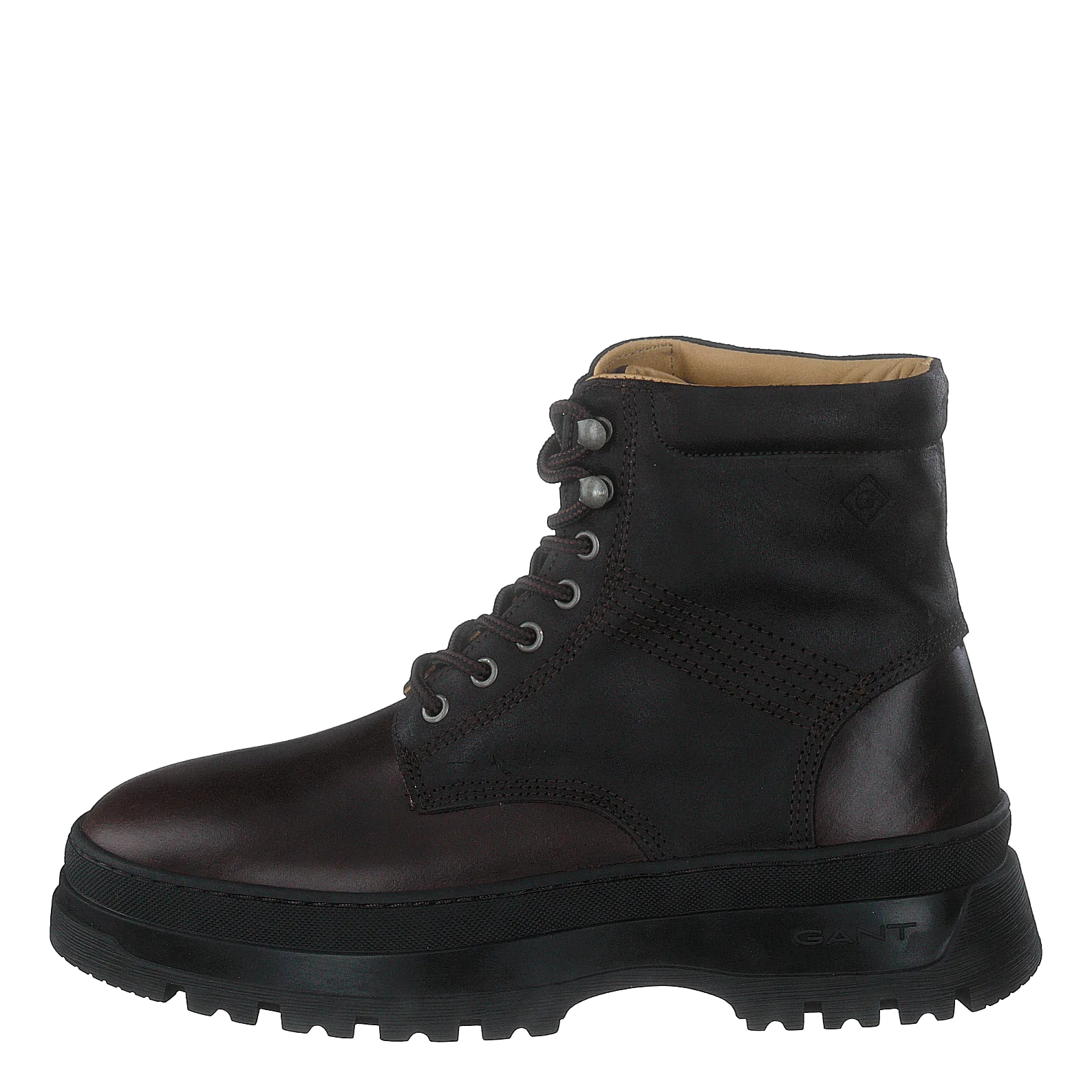 St Grip Mid Lace Boot Dark Brown