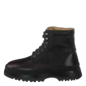 St Grip Mid Lace Boot Dark Brown