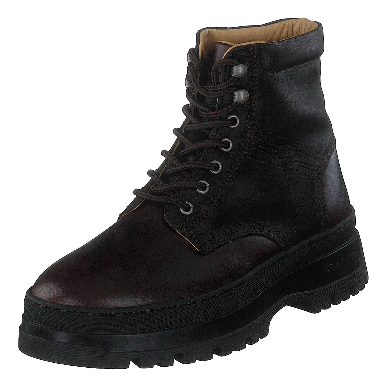 St Grip Mid Lace Boot Dark Brown