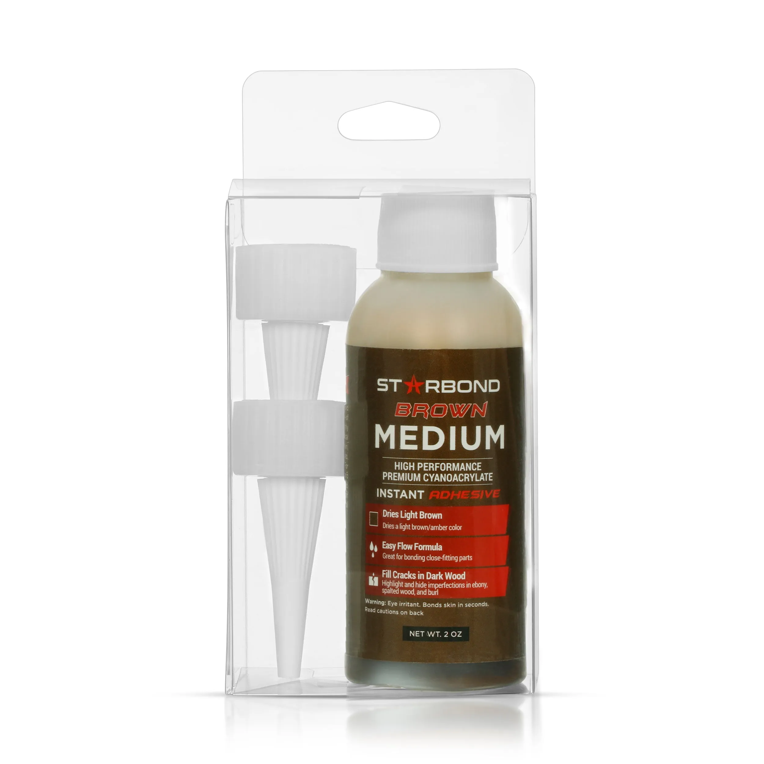 Starbond Brown Medium CA Super Glue 2oz