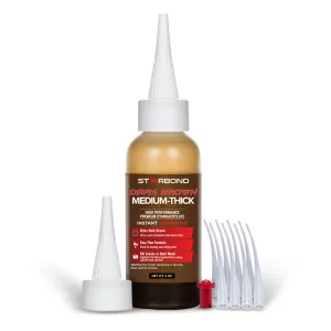 Starbond Dark Brown Medium-Thick CA Super Glue 2oz