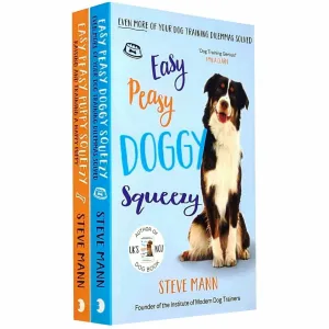 Steve Mann 2 Books Set Pack Easy Peasy Puppy Squeezy, Easy Peasy Doggy Squeezy