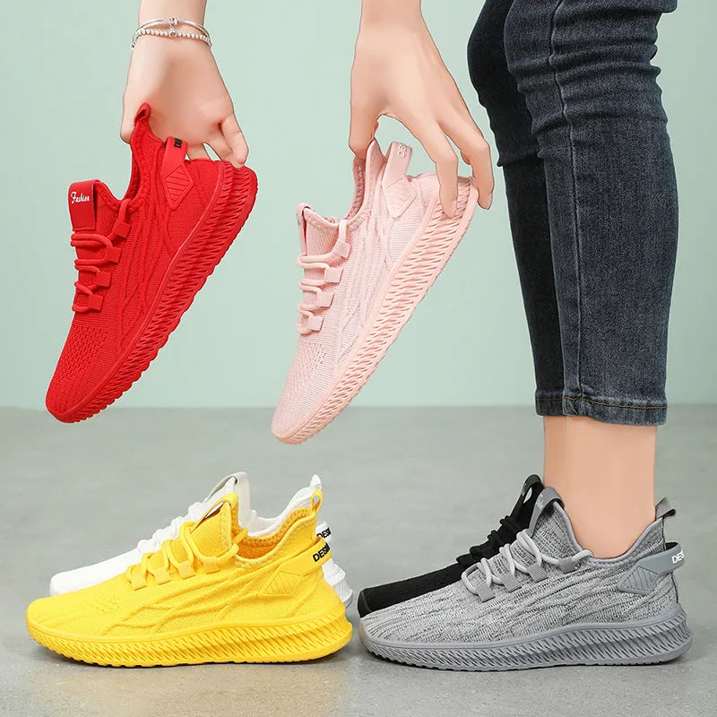 Stylish and Lightweight Breathable Slip-On Sneakers for Women