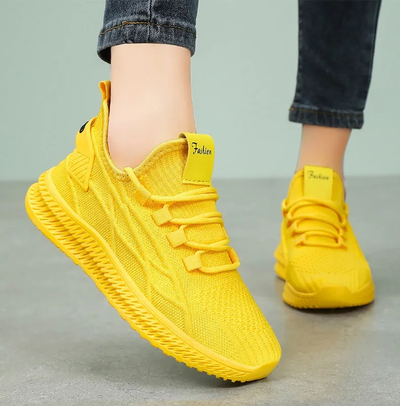 Stylish and Lightweight Breathable Slip-On Sneakers for Women
