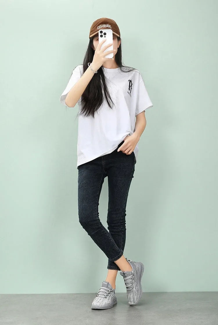 Stylish and Lightweight Breathable Slip-On Sneakers for Women