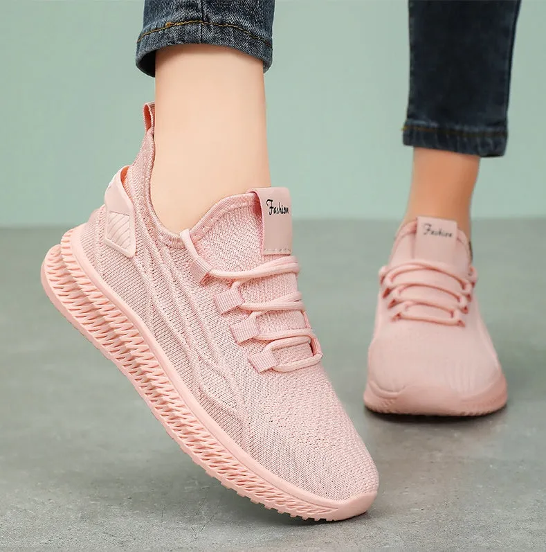 Stylish and Lightweight Breathable Slip-On Sneakers for Women