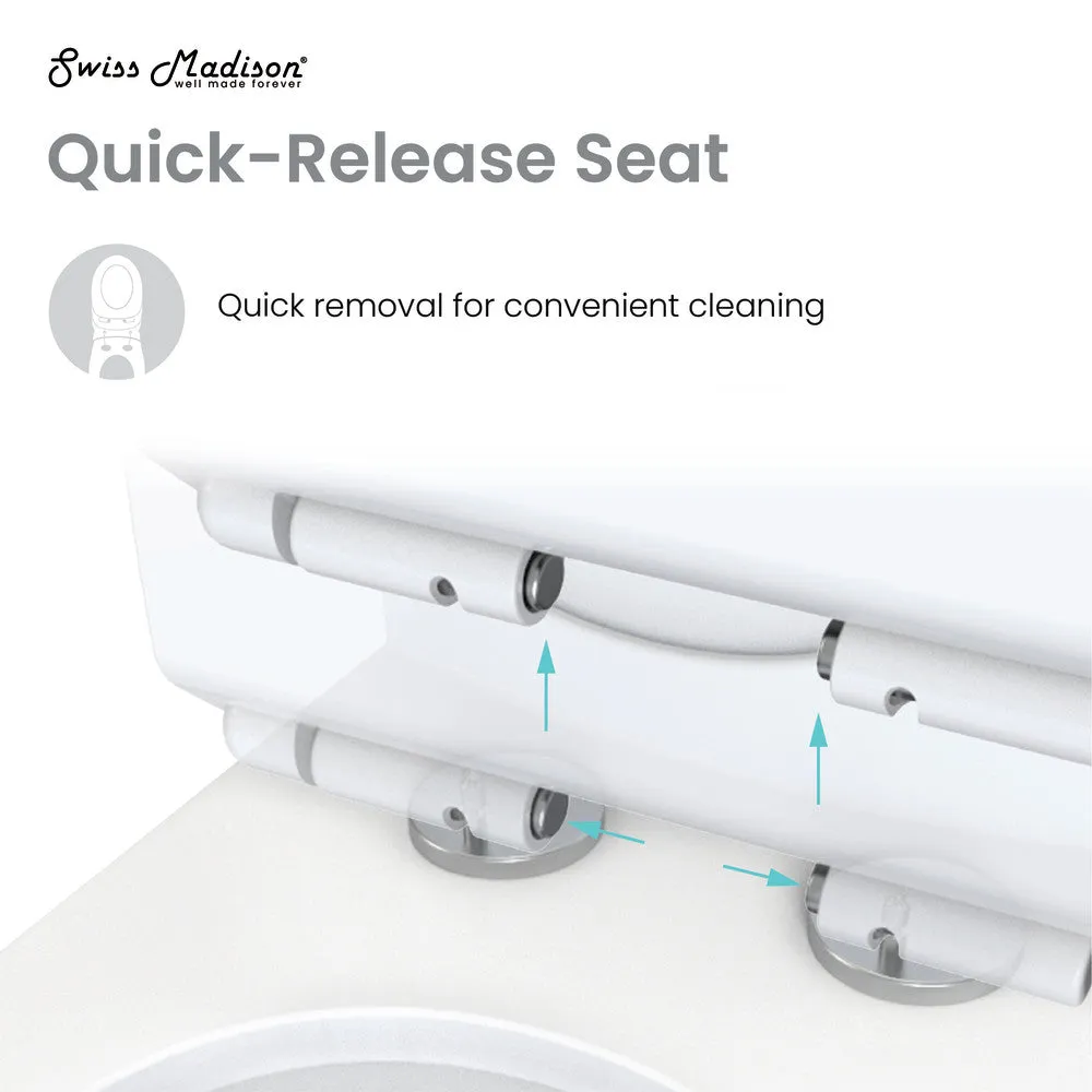 Sublime One-Piece Elongated Left Side Flush Handle Toilet 1.28 gpf
