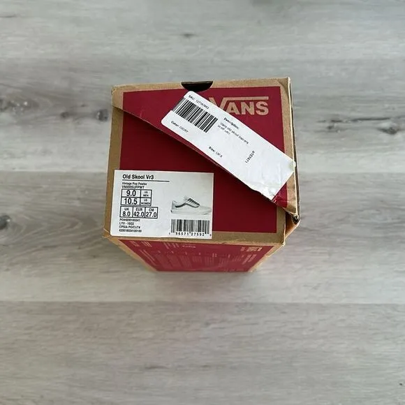 Vans Old Skool Vr3 Trainers Vintage Pop Pewter 9 NWT IN BOX