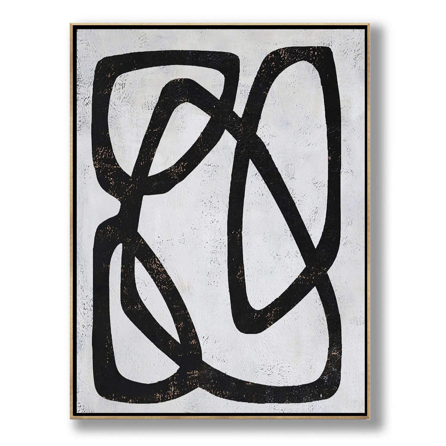 Vertical Minimal Abstract Art H161V