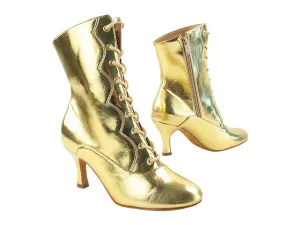 VFBoot NVSCCanCan Shinny Gold Leather