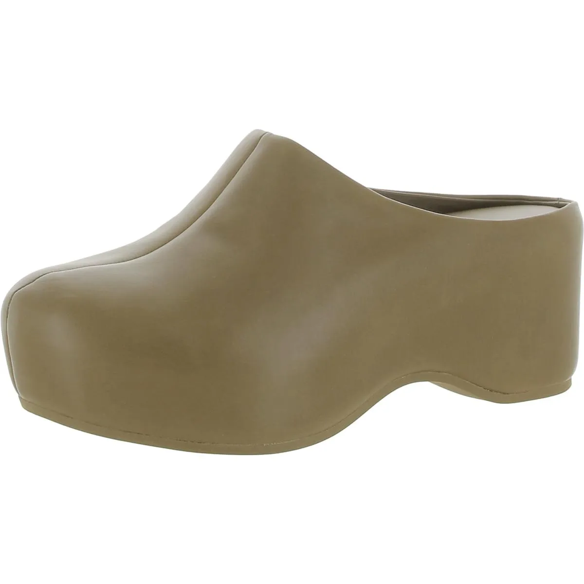Vince Womens Isa Clog Faux Leather Casual Clogs